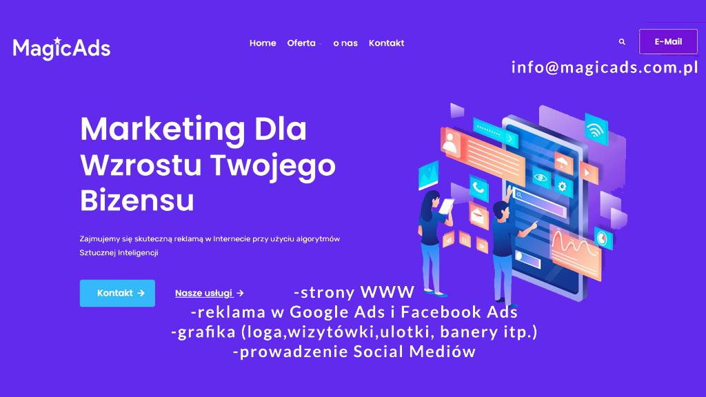 Zdjęcie na okładce dla Agencja marketingowa Magic Ads - strony internetowe, reklama google / facebook,